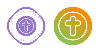 Hristiyan haç simgelerini beyaz arkaplanda izole et.