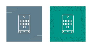 akıllı telefon simgeleri ayarlandı, vektör illüstrasyonu basit tasarım