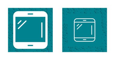 akıllı telefon simgeleri ayarlandı, vektör illüstrasyonu basit tasarım