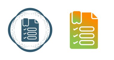 Beyaz Arkaplanda Modern Kontrol Listesi Simgesi, Basit Vektör Tasarımı 