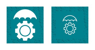 Web sayfası düğmeleri. Çarklı basit illüstrasyon