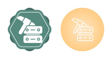 Veri Madencilik simgeleri ayarlandı, vektör illüstrasyonu