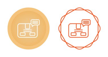Parsel web simgesi vektör illüstrasyonu