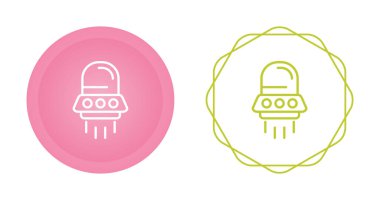 UFO web simgeleri vektör illüstrasyonunu ayarla