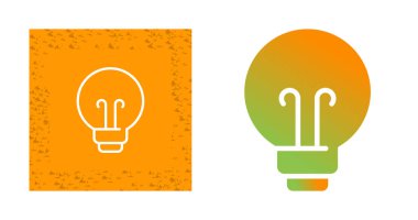 Ampul simgeleri ayarlandı, vektör illüstrasyonu 