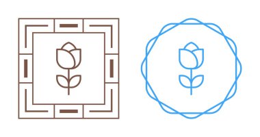 çiçek Icons set, vektör çizim 