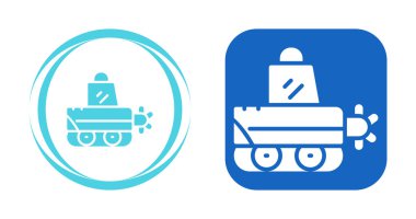 Traktör simgesi vektör çizimi 