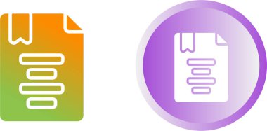 Simge Simgesi İşaretini Ana Çizgi Biçiminde Hizala