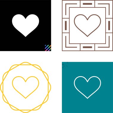 Beyaz arka planda izole edilmiş kalp simgeleri. vektör illüstrasyonu 