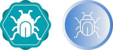 Böcek simgeleri ayarlandı, vektör illüstrasyonu