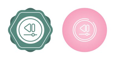 Video Önceki Parça Düğmesi simgesi setinin vektör illüstrasyonu 