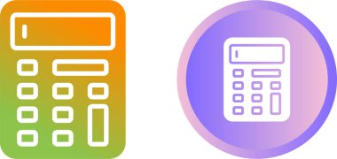 hesap makinesi simgeleri, vektör illüstrasyon tasarımı