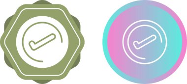 Onay işareti Icons Set, vektör çizim