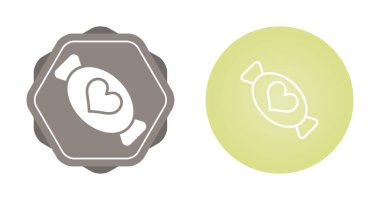 Minimalist kalp şekeri simgeleri beyaz arka planda izole edilmiş. Vektör illüstrasyonu