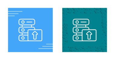 bilgisayar sunucu simgeleri ayarlandı, vektör illüstrasyonu basit tasarım