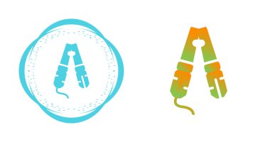 Kablo Crimper simgeleri seti, vektör illüstrasyonu basit tasarım