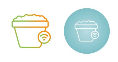 kova ağ ikonu vektör illüstrasyonu