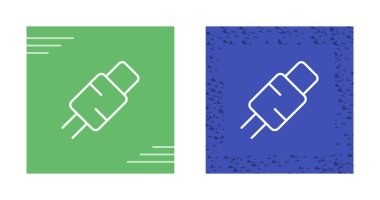 Beyaz arkaplanda kablo simgeleri kümesi, vektör illüstrasyonu 