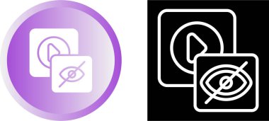 Beyaz arkaplanda özel ve çalma düğmeleri simgeleri, vektör illüstrasyonu  