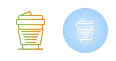 Renkli kahve fincanı simgesi