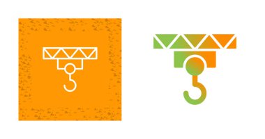 Turna kancası simgeleri ayarlandı, vektör illüstrasyonu