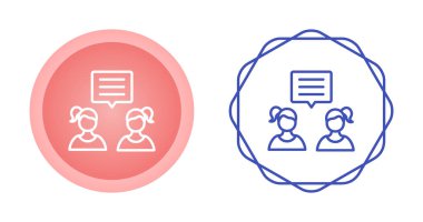 Konuşma baloncuğu sohbet simgesi çizimini ayarla 