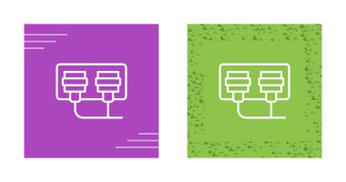 soket ağ simgesi vektör illüstrasyonu