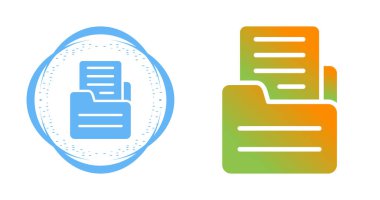 dosya dizin simgeleri beyaz arkaplanda ayarlandı 