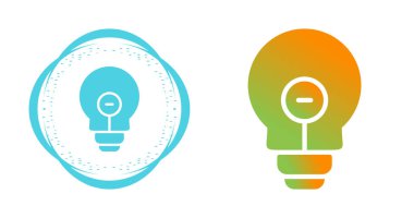 Ampul simgeleri ayarlandı. Web simgeleri basit resimleme