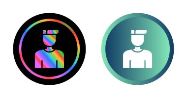 Erkek avatar simgeleri seti, vektör illüstrasyonu