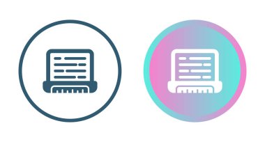 dizüstü bilgisayar simgeleri, web basit illüstrasyon