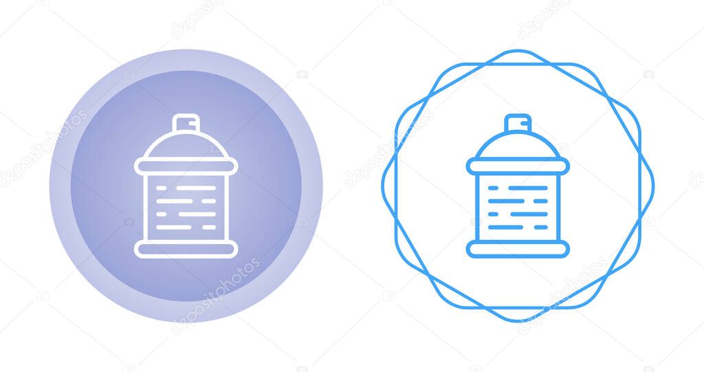 Spray can silhouette black icon. Vector illustration of spray can symbol isolated on white background