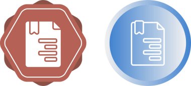  Belge simgeleri kümesi, vektör illüstrasyonu