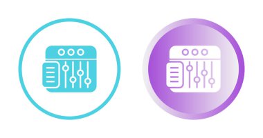 Vector design equalizer icon sign