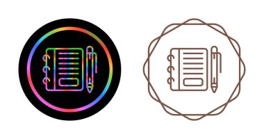 dizüstü bilgisayar ve kalem simgeleri ayarlandı, vektör illüstrasyonu