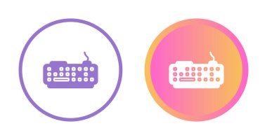 Bilgisayar klavye simgelerinin vektör çizimi. Klavye simgeleri ayarlandı.               