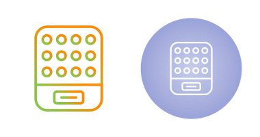 El ısıtıcıları web simgesi vektör illüstrasyonu