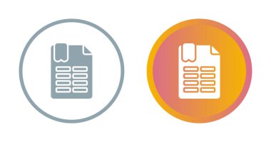 Belge simgeler kümesi, vektör çizim