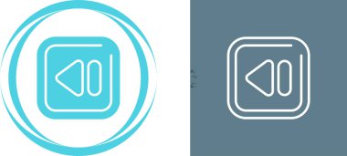 Kare Geri Sarma Simgeleri Ayarlandı, vektör illüstrasyonu