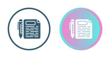 Not defteri çizgisi simgesi. Web tasarımı veya mobil uygulama için yüksek kalite tasarım sembolü. Tasarım logosu için ince çizgi işareti. Beyaz arkaplanda siyah çizgili resim çizimi