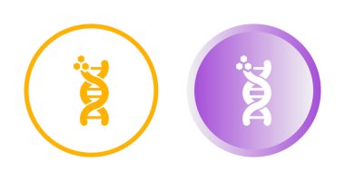DNA yapısı simgeleri. Web illüstrasyonu