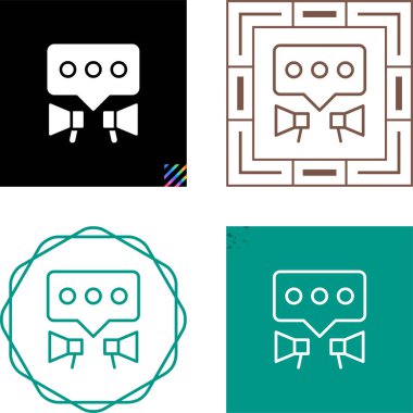 pr simgesi vektör illüstrasyon tasarımı