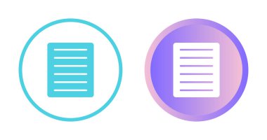 belge web simgesi vektör illüstrasyonu