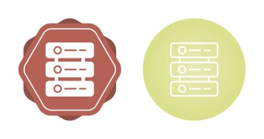 Veritabanı. Web simgeleri basit resimleme 