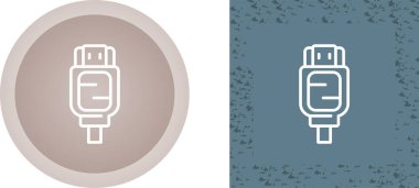 Hdmi Vektör Simgesi Beyaz Arkaplanda izole edildi. Yüksek Kaliteli Düz Stil Modern Görüntü Yüksek Tanımlı Kablo Sembolü