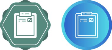 kontrol listesi simgesi vektör illüstrasyon tasarımı