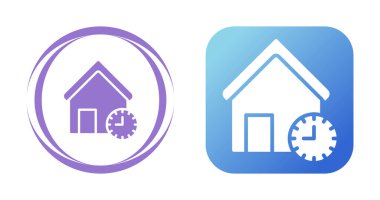 İzole edilmiş beyaz arkaplan ev simgeleri