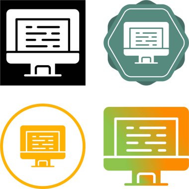 Bilgisayar web simge vektör çizim
