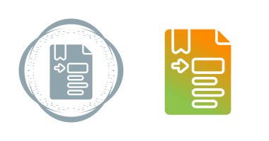 belge simgesi vektör illüstrasyon tasarımı