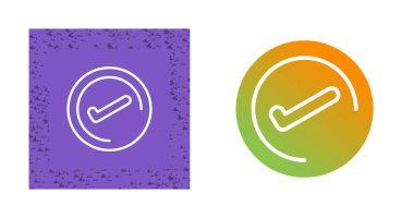 Beyaz arkaplanda izole edilmiş işaretleri kontrol et, vektör illüstrasyonu    